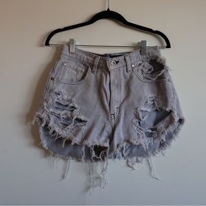 Levi denim shirt shorts